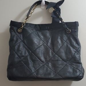 Lanvin Paris Lamd Stitch Soft Leather Tote Bag